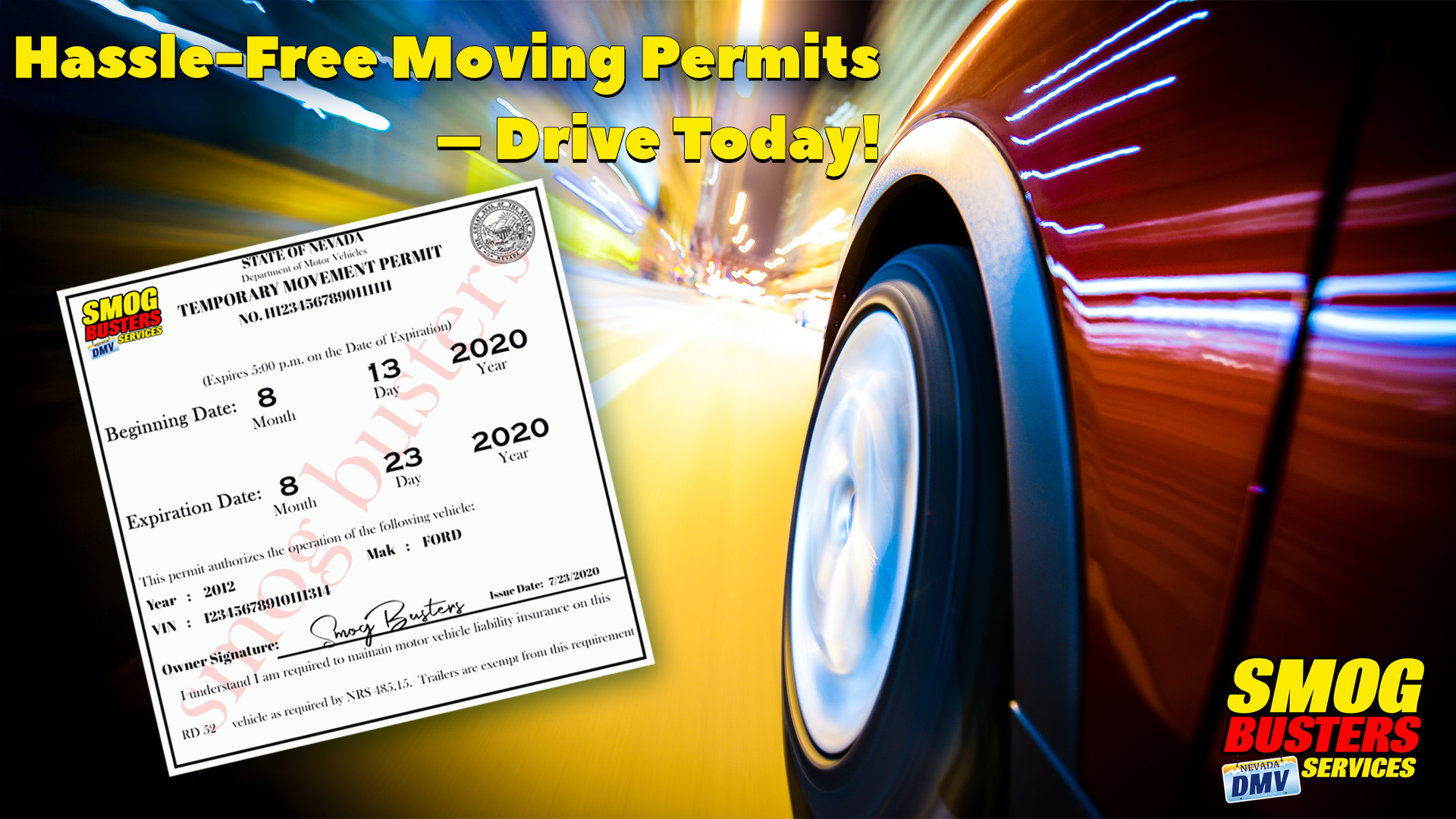 Temporary Moving Permits Made Easy